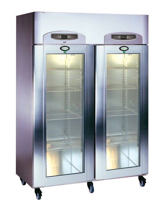 Foster EPREM G 1100H Refrigerator with Glass Door & Light